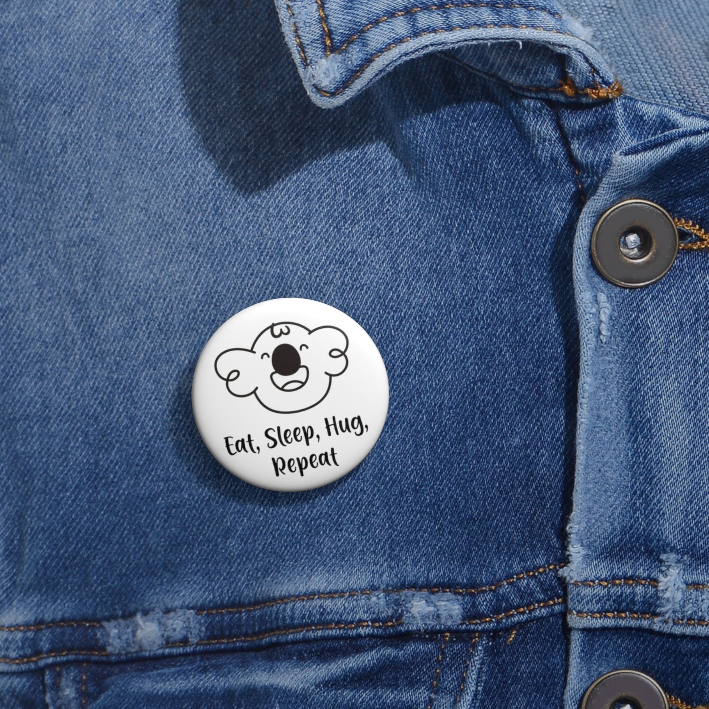 Cabbage's Eat, Sleep, Hug ,Repeat Pin Buttons