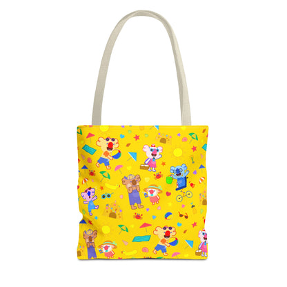 Fun at the Beach Tote Bag - Yellow