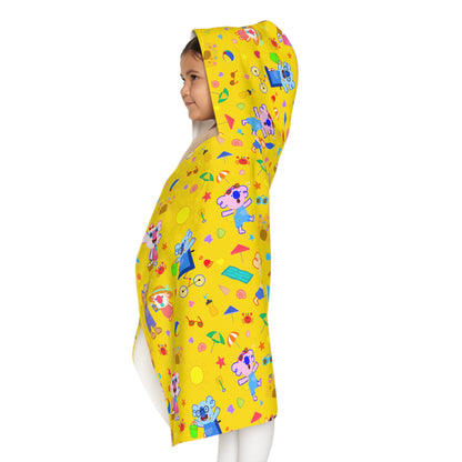 Fun at the Beach Hooded Towel for Kids