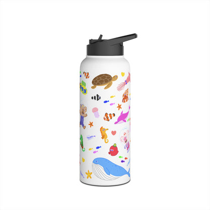 Cabbage & Tyler Ocean Friends Stainless Steel Water Bottle