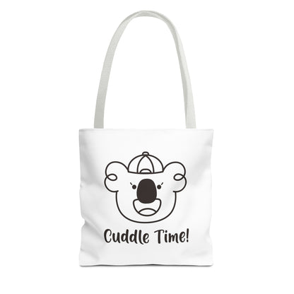 Izzy's Cuddle Time! White Tote Bag