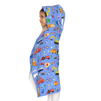 Transportation Fun! Hooded Towel