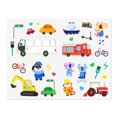 Transportation Fun! Sticker Sheet