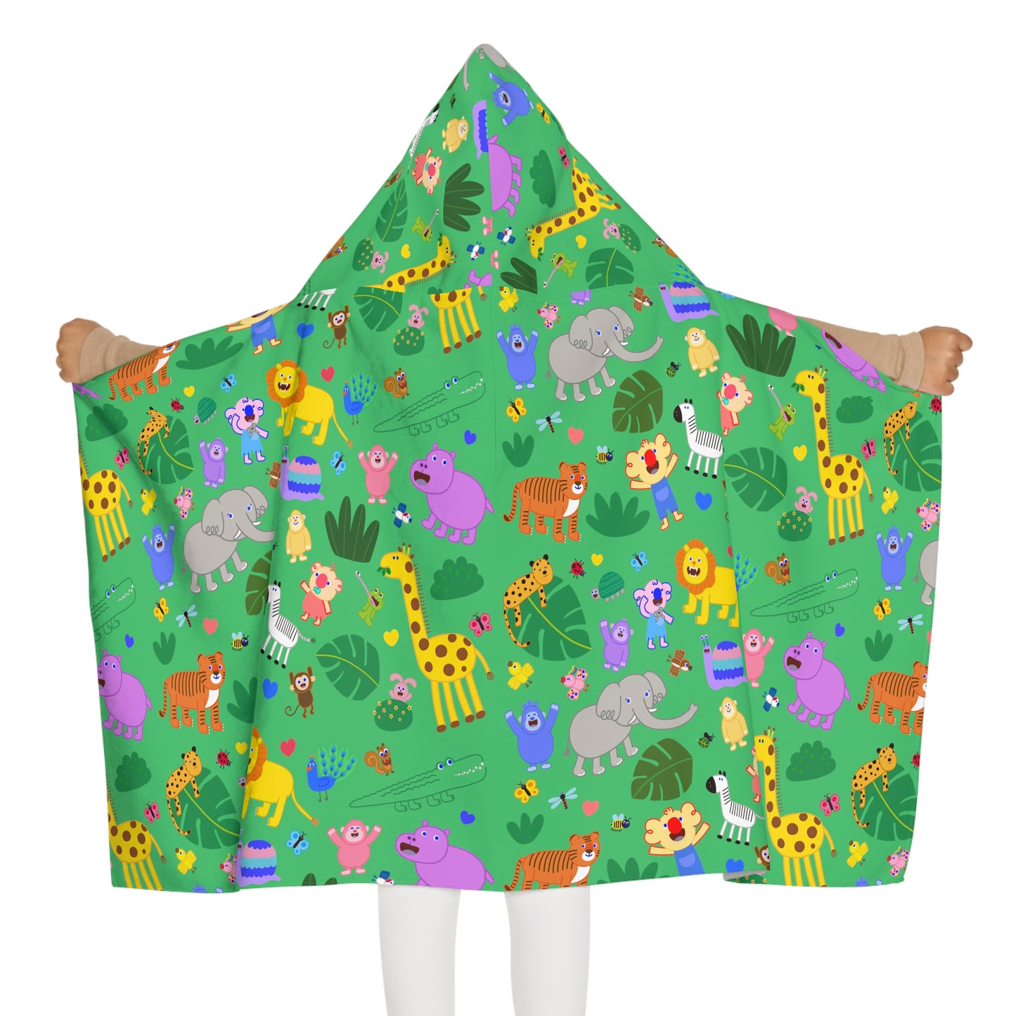 Jungle Friends Hooded Towel