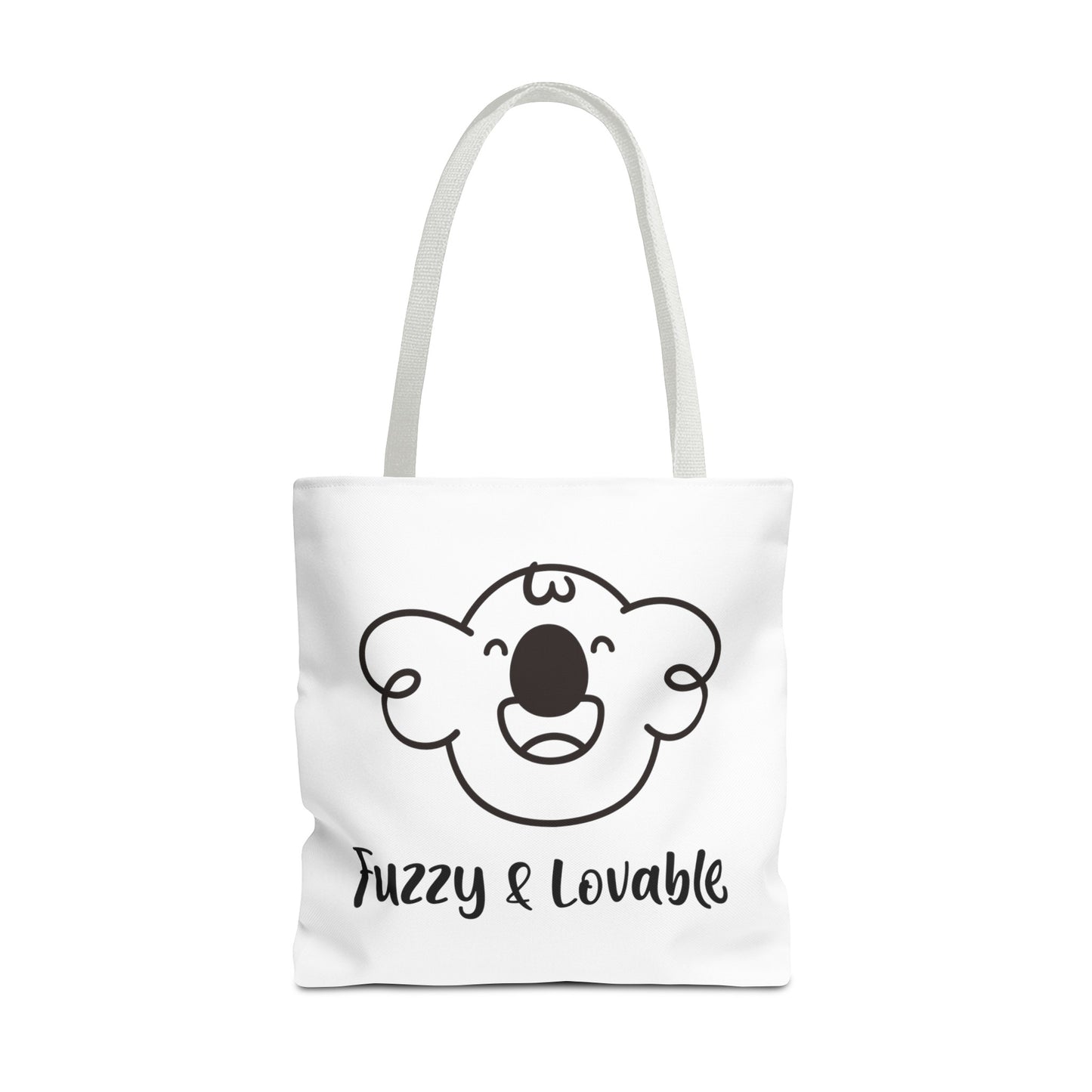 Cabbage's Fuzzy & Lovable White Tote Bag