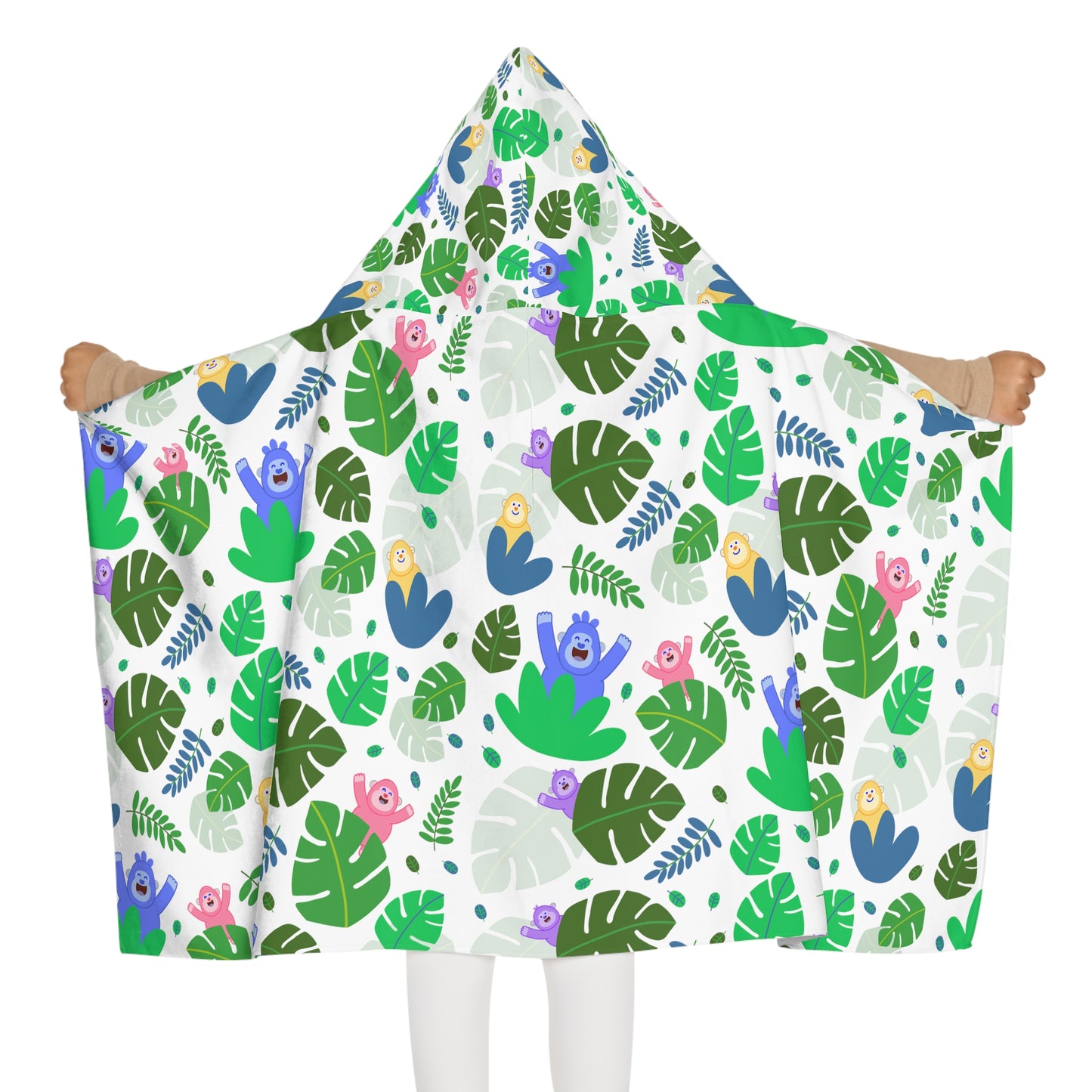 Jungle Gorillas Hooded Towel