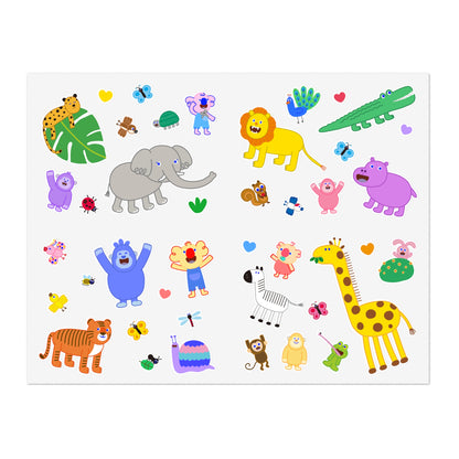 Jungle Friends Sticker Sheet