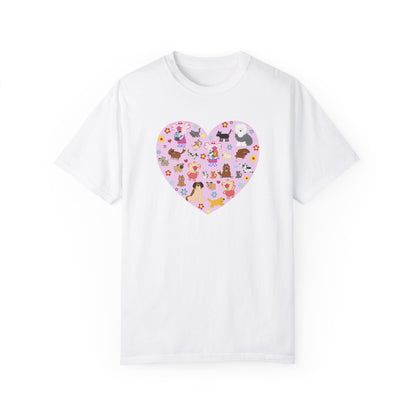 Cutie Squad Pink Full of Hearts T-shirt - Heart Shape