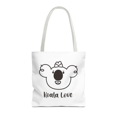 Poppy's Koala Love White Tote Bag