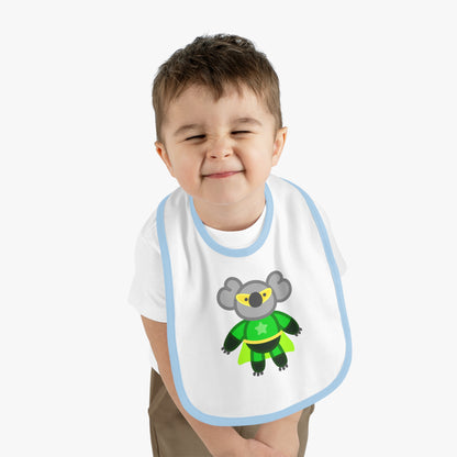 Eco Hero Baby Contrast Trim Jersey Bib