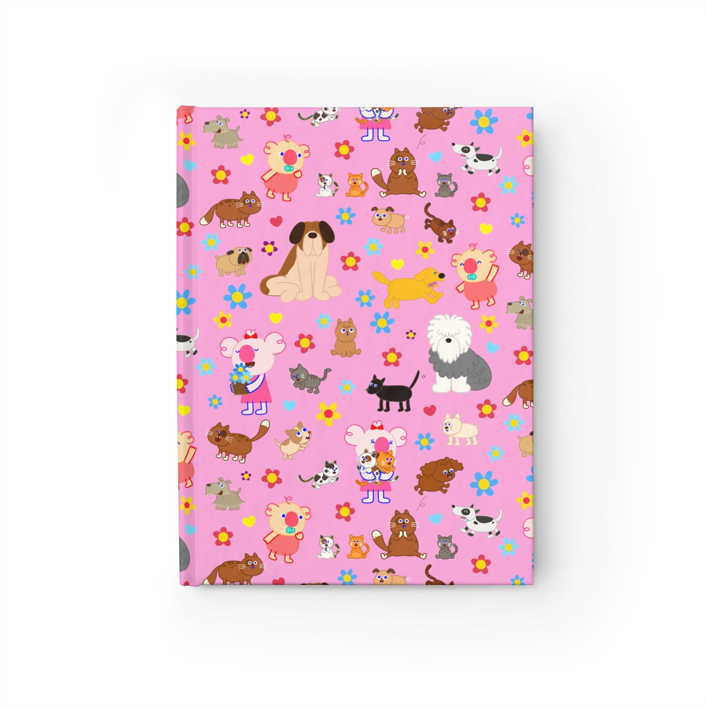 Cutie Squad Rose Pink Hardcover Journal