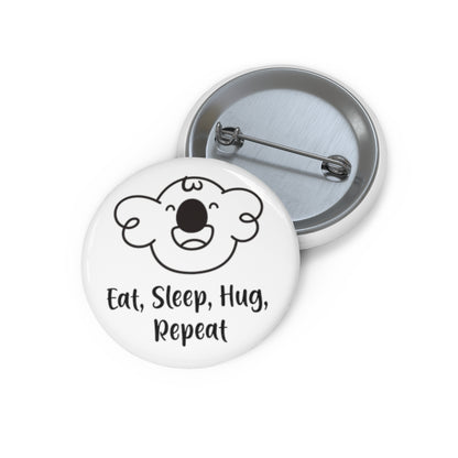 Cabbage's Eat, Sleep, Hug ,Repeat Pin Buttons